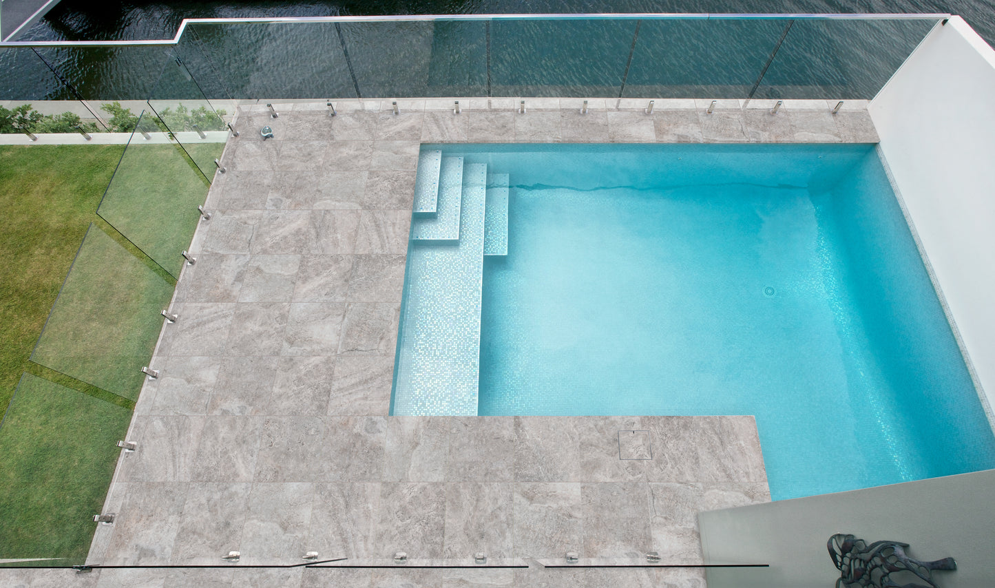 Platinum Travertine Coping